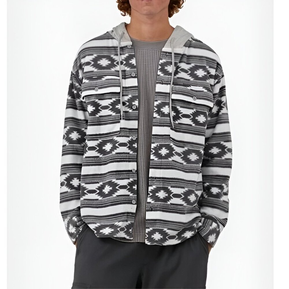 NEW 3XL (54-56) Men's Fleece Hooded Jacket